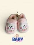 Baby Soft Plush Shoes with Cute Bear Design – Warm & Comfortable