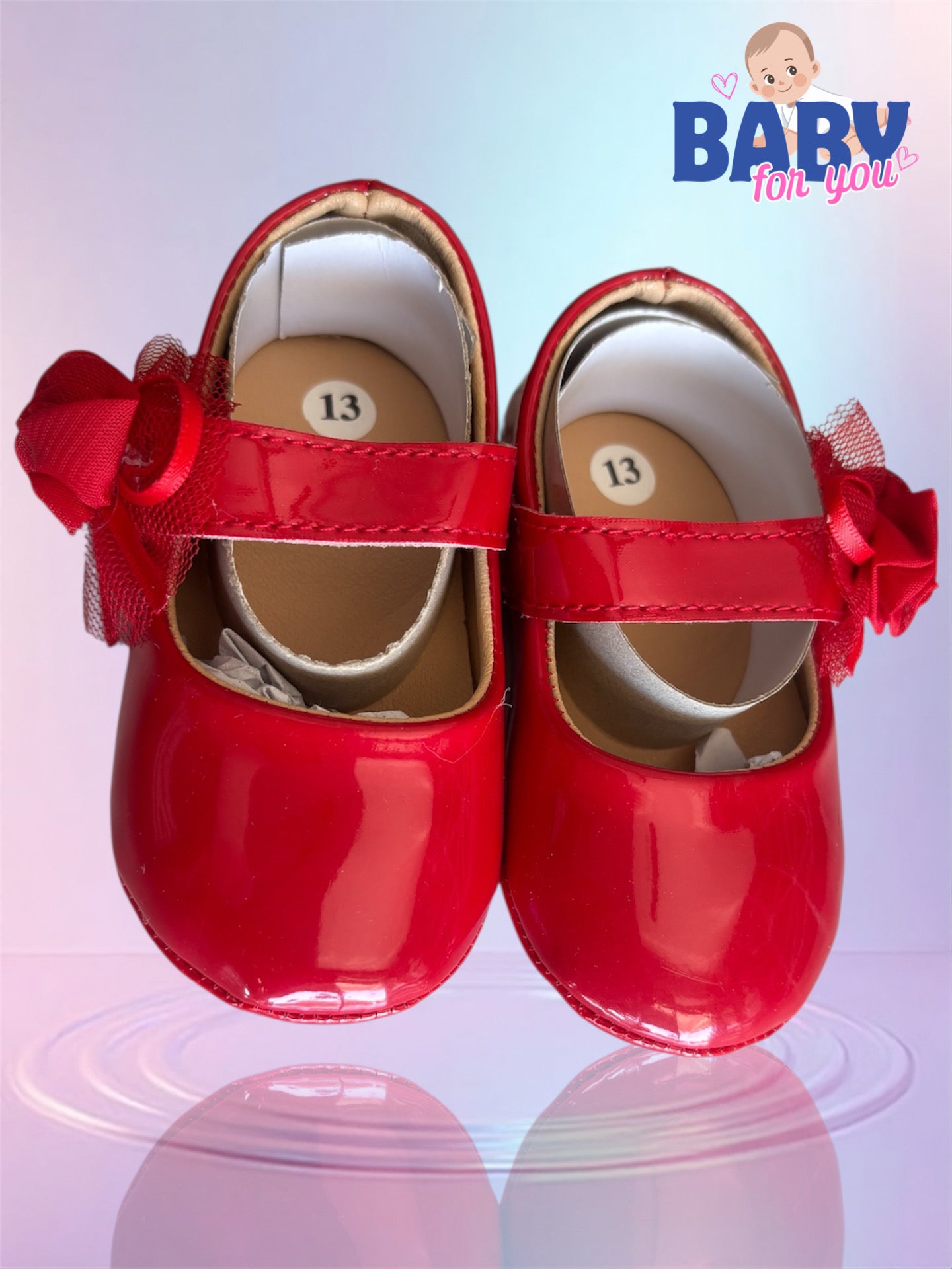 Cute Red Baby Shoes for Girls | Party Wear | Soft & Comfortable