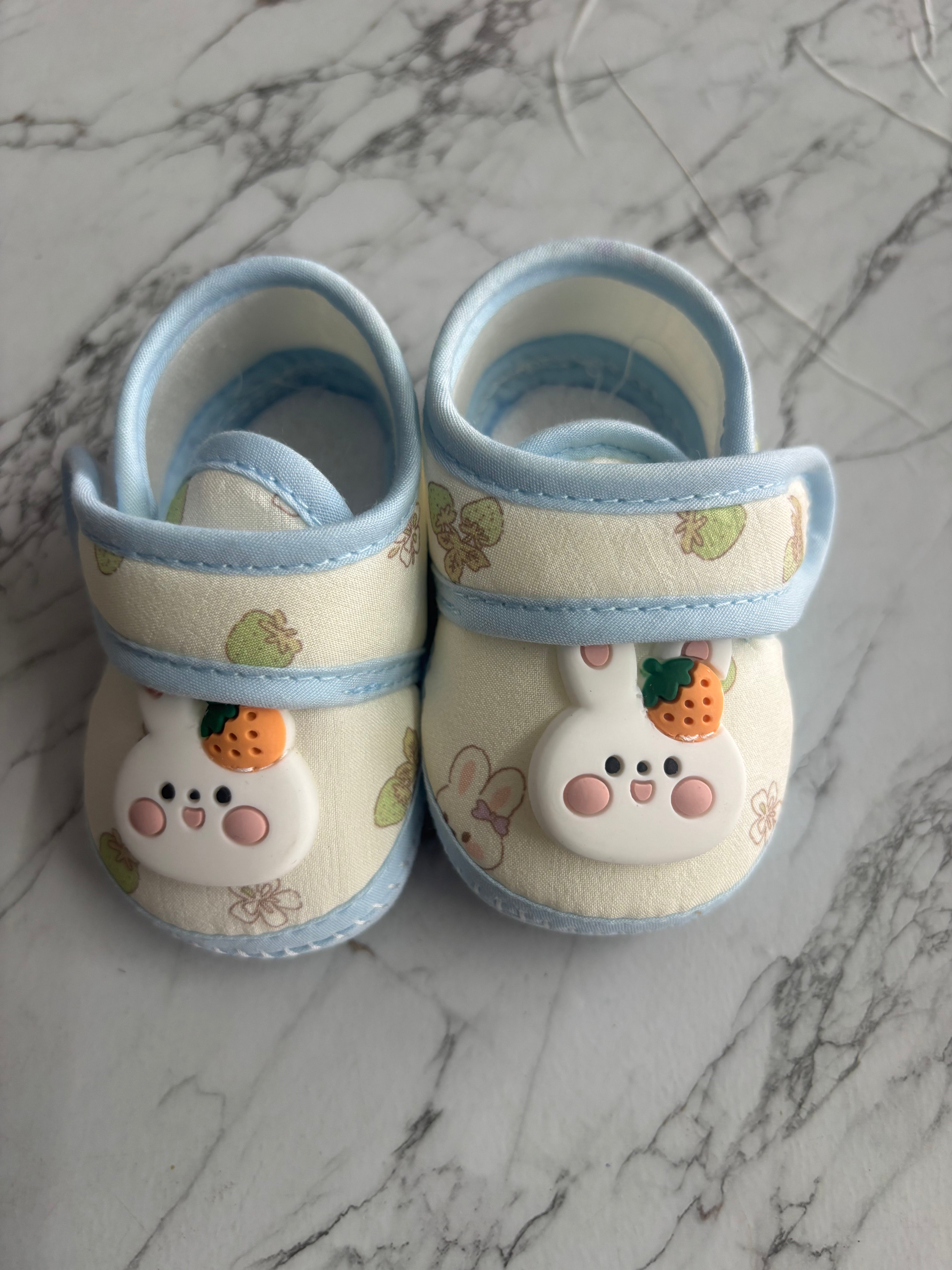 Baby Bunny Soft Shoes with Strap – Cute, Comfortable & Lightweight