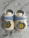 Baby Cream Lion Soft Shoes with Velcro Strap – Comfortable & Cute